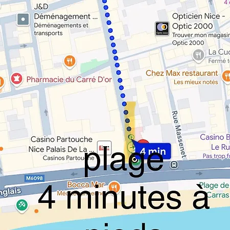 2 Climatisees Au Carre D Or A 5 Min Des Plages Et De La Promenade Des Dans Un Environnement Calme Apartment *